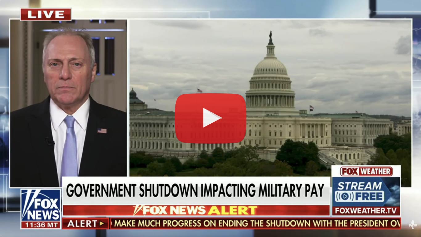 Scalise: Dire Need for Democrats to Reopen Government