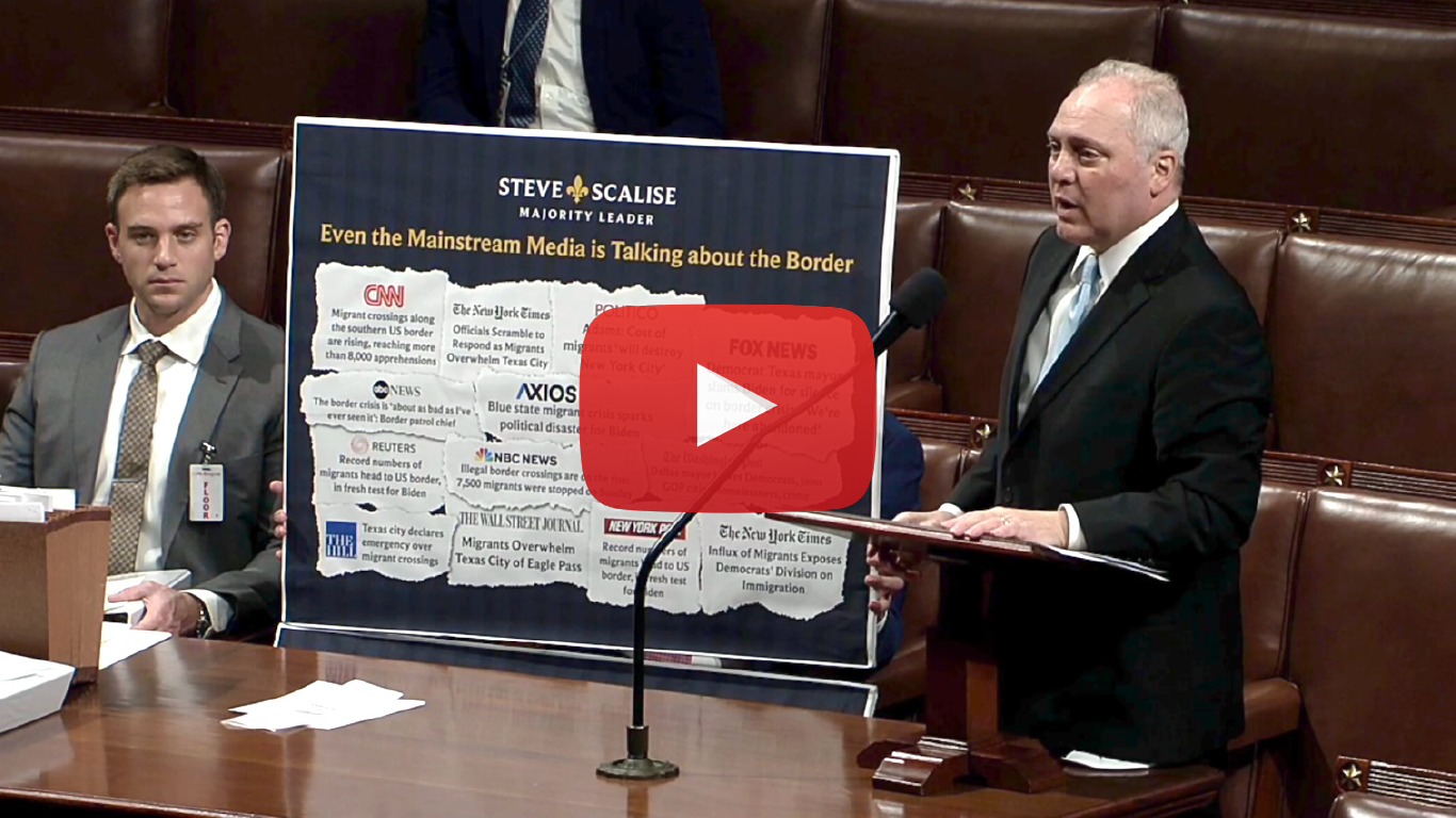 Scalise: House GOP Won’t Let Biden Continue To Be Derelict On Border